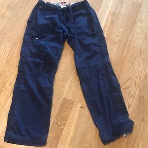 Navy blue koi scrub pants